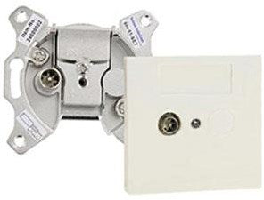 Load image into Gallery viewer, Enzo braun telecom coax stopcontact btv01-upc enkel einddoos +afdekplaat sad 03 - 2080020