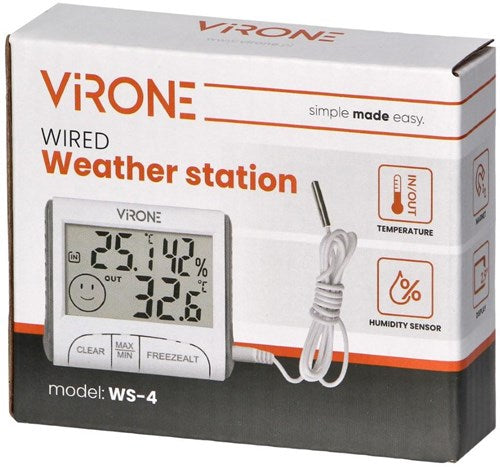 Load image into Gallery viewer, Enzo chacon weerstation met draadloze buitensensor+barometer kleur 8150190