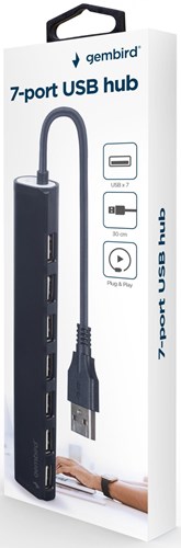 Afbeelding laden in galerijviewer, Enzo gembird 7-poorts usb-hub met voeding 9510510