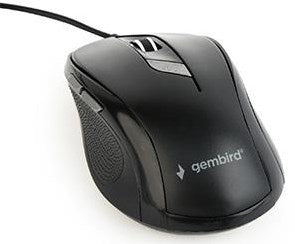 Load image into Gallery viewer, Enzo gembird optische muis usb zwart met zijknoppen 9510016