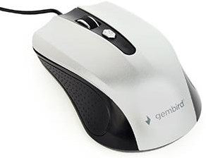 Load image into Gallery viewer, Enzo gembird optische muis usb zwart zilver 9510013