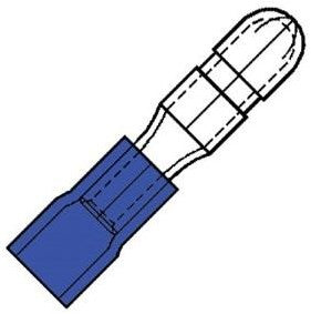 Afbeelding laden in galerijviewer, Enzo kabelschoen rondsteker male blauw 5mm - 4433360