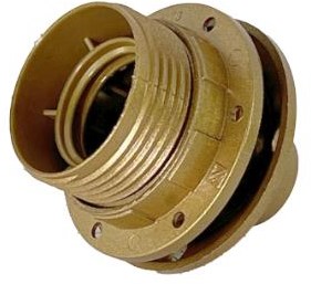 Afbeelding laden in galerijviewer, Enzo lamphouder e27 goud m kraag + ring 6043004