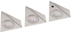 Load image into Gallery viewer, Enzo led driehoek spot set a3 | 7,5w | ir sensor | 3000k | gesch. staal - 5018355