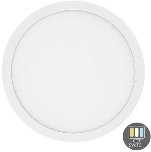 Afbeelding laden in galerijviewer, Enzo led panel downlighter | wit | 6-18w | tri-white + hf-sensor | cct 3000-4000-6000k | 6-12-18w | diameter 230mm - led2570