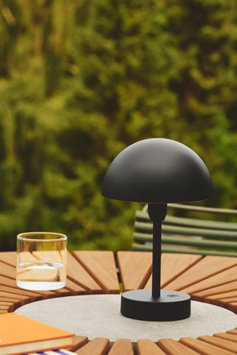 Afbeelding laden in galerijviewer, Enzo oplaadbare tafel-lamp | ellen to-go 25cm zwart - 4808196