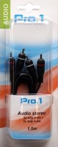 Afbeelding laden in galerijviewer, Enzo pro-1 audio 2 tulp male -> 2 tulp male 1,5 meter 9206000