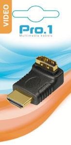 Afbeelding laden in galerijviewer, Enzo pro-1 hdmi adapter haaks male->female 9284020