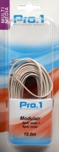 Afbeelding laden in galerijviewer, Enzo pro-1 modulair 6p4c naar 6p4c wit 10 meter - 9297030