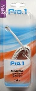 Afbeelding laden in galerijviewer, Enzo pro-1 modulair 6p4c naar 6p4c wit 3.0 meter 9297020