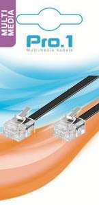 Afbeelding laden in galerijviewer, Enzo pro-1 modulair 6p4c naar 6p4c zwart 10.0 meter - 9297032