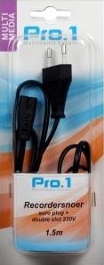 Afbeelding laden in galerijviewer, Enzo pro-1 recordersnoeren 230 volt 1.5 meter 9296201