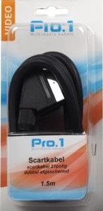 Afbeelding laden in galerijviewer, Enzo pro-1 scart kabel 21 polig 1,5 meter standaard - 9242000