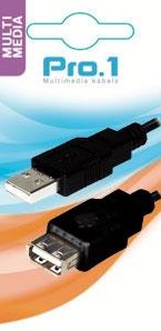 Afbeelding laden in galerijviewer, Enzo pro-1 usb kabel a-male -> a-female 1,8 meter 9280220