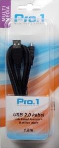 Afbeelding laden in galerijviewer, Enzo pro-1 usb kabel a-male -> b-micro male 1,8 meter - 9280180