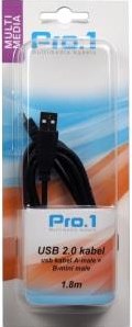 Afbeelding laden in galerijviewer, Enzo pro-1 usb kabel a-male -> b-mini male 1,8 meter - 9280195