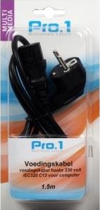 Afbeelding laden in galerijviewer, Enzo pro-1 voedingskabel 230 volt voor computer 1,5 meter - 9278500