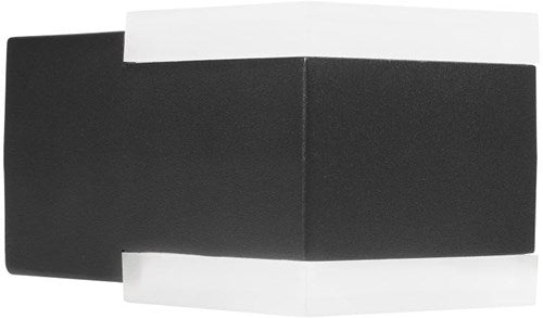 Afbeelding laden in galerijviewer, Enzo wandlamp | zwart | vierkant | 8w led | ip44 3000k | smartwares ool-50020 - a5019020