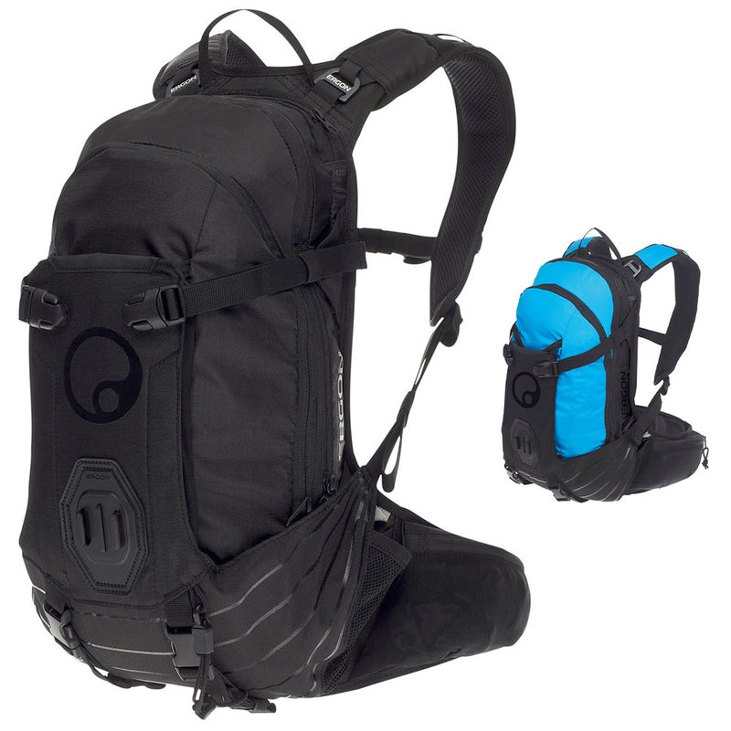 Load image into Gallery viewer, Ergon BA2 Zwart - Compacte AllMountain rugzak voor actiecamera's, verstelbaar draagsysteem, 10L capaciteit