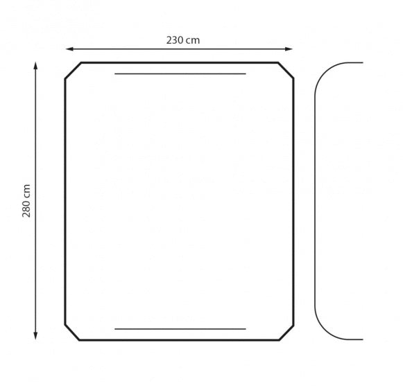 Load image into Gallery viewer, Eurotrail Autotent Cruiser Air 230 x 280 cm polyester zwart