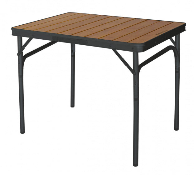 Load image into Gallery viewer, Eurotrail Kampeertafel Charelle 75 x 55 cm bamboe bruin zwart
