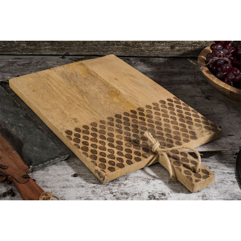 Afbeelding laden in galerijviewer, Excellent houseware snijplank mangohout met greep 50x30cm