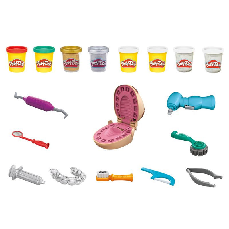 Load image into Gallery viewer, Play-doh top tandarts - 8 kleipotjes
