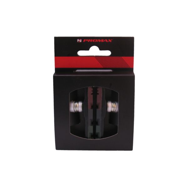 Afbeelding laden in galerijviewer, Promax remblokset v-brake met inbus 70mm triple-color (bruin zwart groen)
