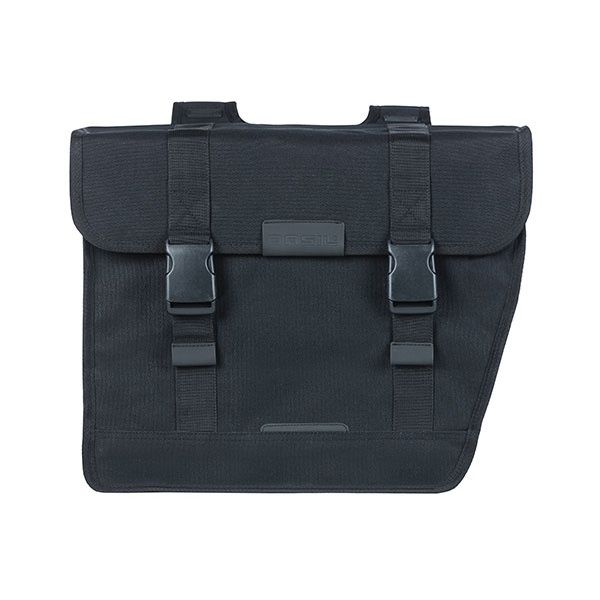 Load image into Gallery viewer, Basil Kavan Eco Classic 46L Dubbele Fietstas Zwart