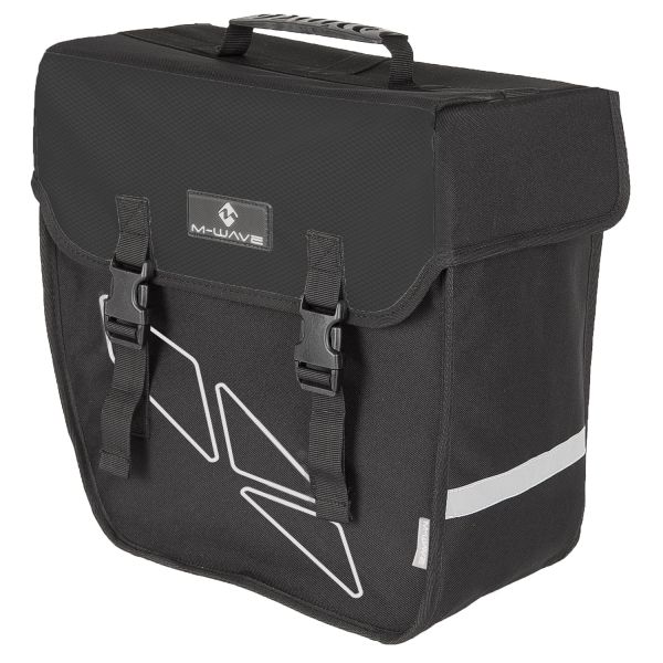 Load image into Gallery viewer, M-wave enkele fietstas links amsterdam - 18 liter - zwart
