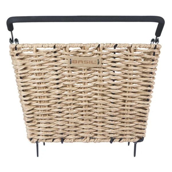 Load image into Gallery viewer, Basil fietsmand cento rattan look multi system 40 x 25 x 12 cm - seagrass