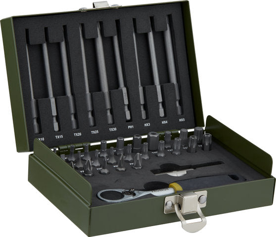 Load image into Gallery viewer, Proxxon 1 4 precision mechanic's set w micro bit ratchet - 36 pieces