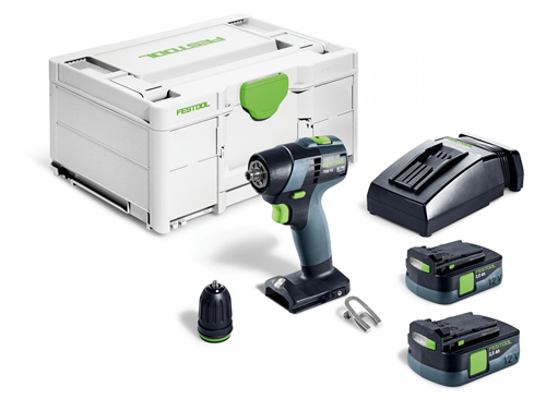 Load image into Gallery viewer, Festool txs 12 2,5-plus | accu-schroefboormachine 12v in koffer (2x 2.5ah accu + lader) - 576873