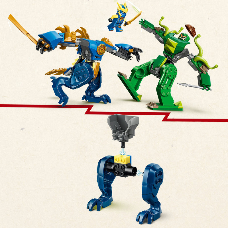 Afbeelding laden in galerijviewer, Lego ® ninjago® - jay's drakenmechastrijd - speelgoedmecha - speelset met 2 minifiguren - 71853