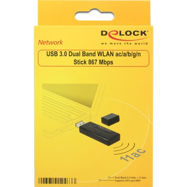 Load image into Gallery viewer, Delock usb 3.0 dual band stick wlan adapter (zwart)