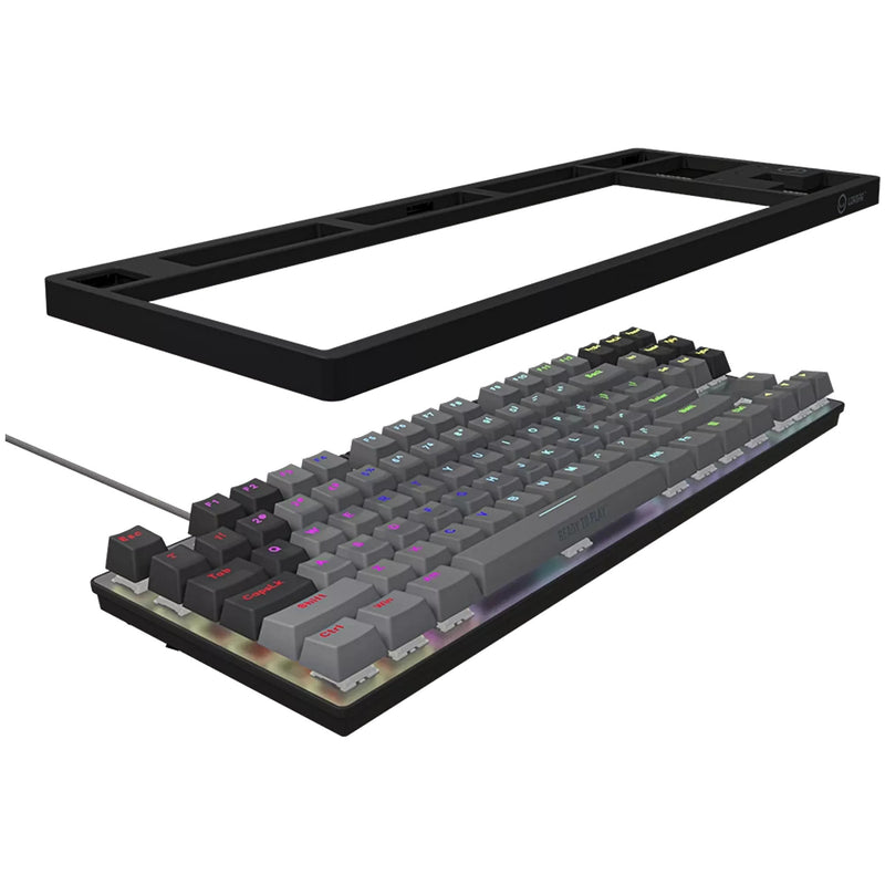 Afbeelding laden in galerijviewer, Lorgar azar 514tkl rgb mechanisch gaming toetsenbord (zwart, us lay-out (qwerty), logar dream, 80% (tkl), rgb)