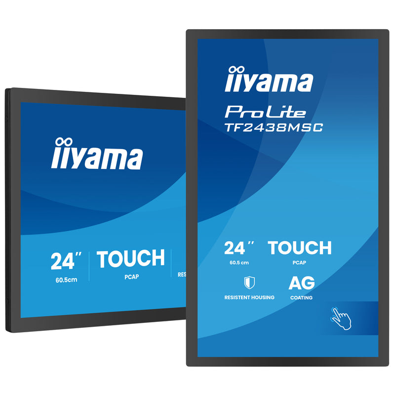 Load image into Gallery viewer, Iiyama prolite tf2438msc-b2 23.8 monitor (zwart, 120 hz, hdmi, displayport, audio, usb, touch)
