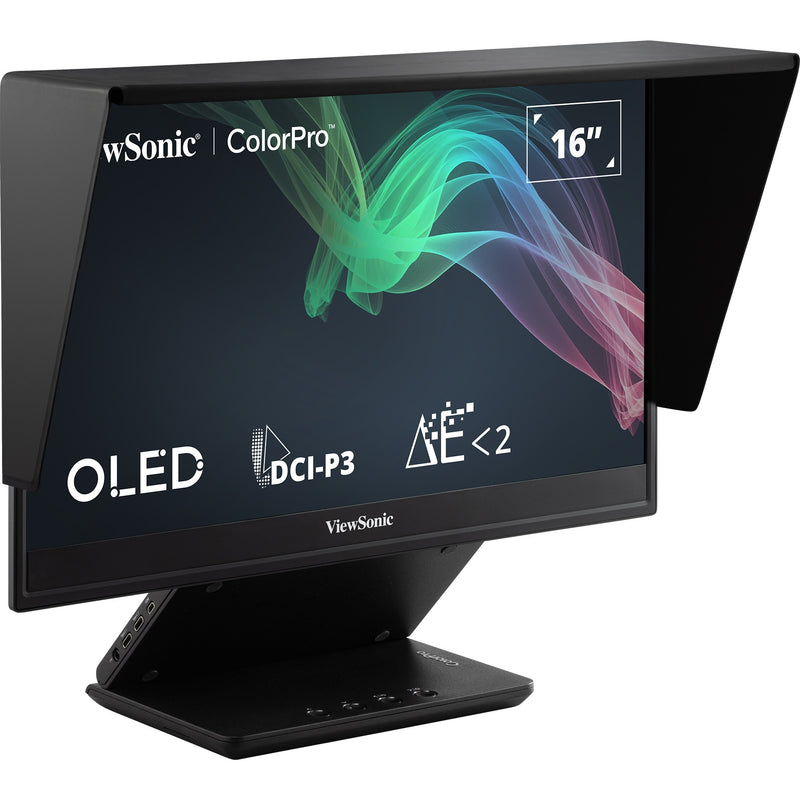 Load image into Gallery viewer, Viewsonic vp16-oled 16 monitor (zwart (mat), 1x micro-hdmi, usb-c, sound)
