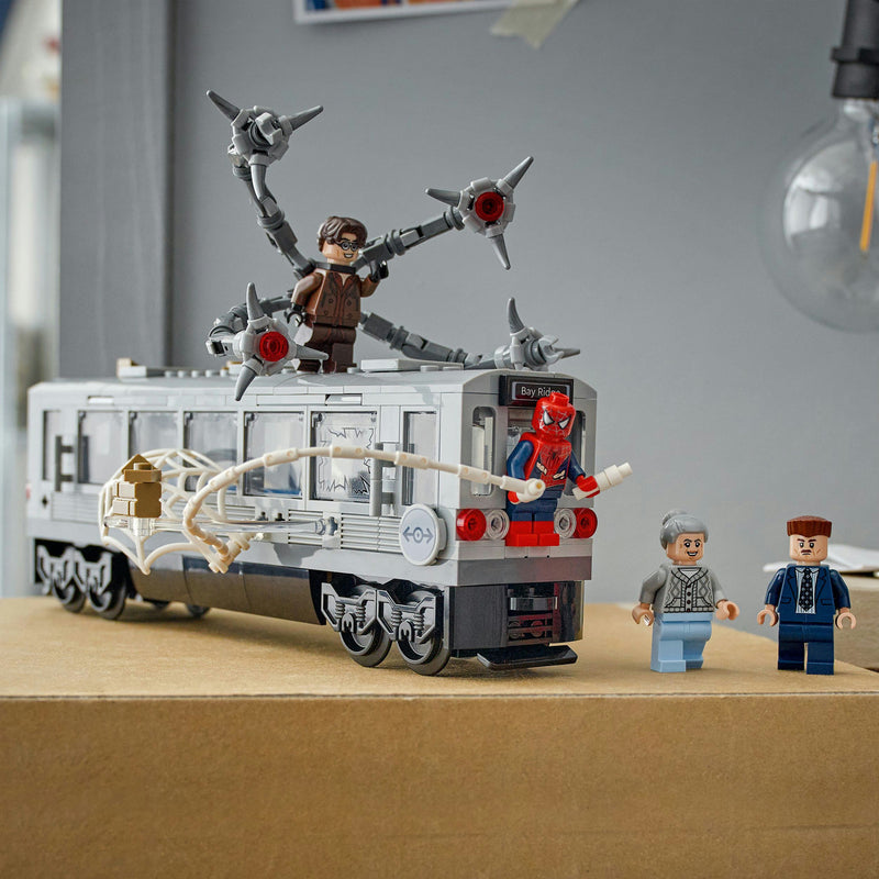 Load image into Gallery viewer, Lego super heroes marvel 76321 spider-man vs doc ock metroscene