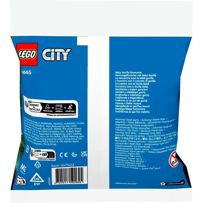 Load image into Gallery viewer, Lego city - ontmoeting met babygorilla constructiespeelgoed (30665)