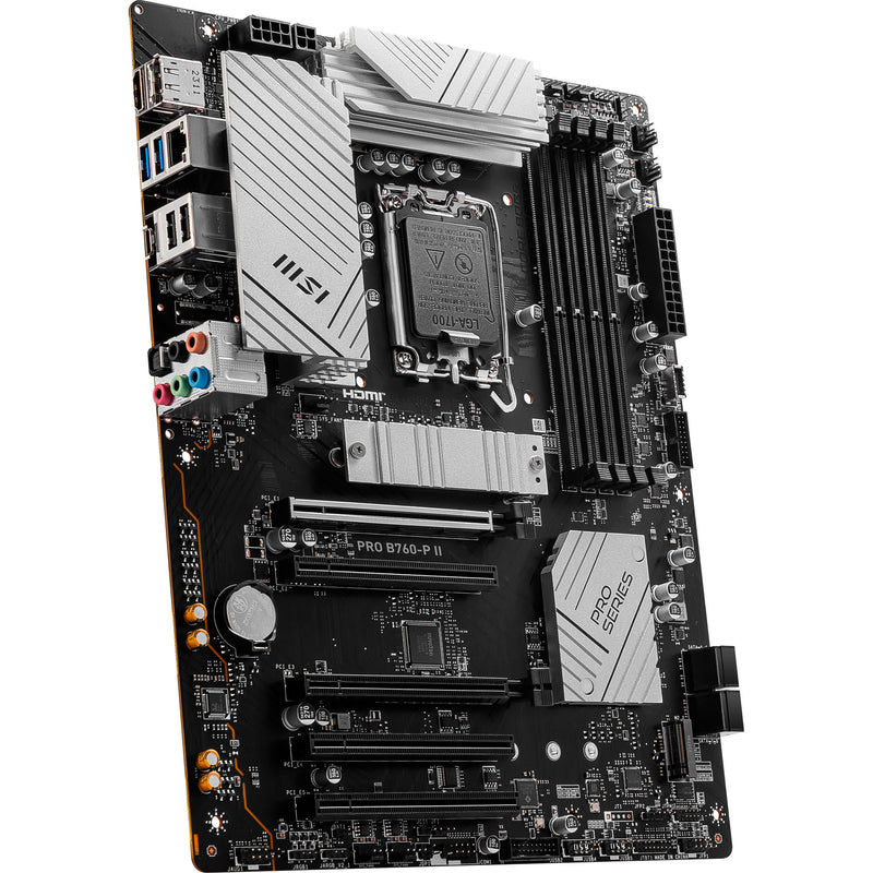 Load image into Gallery viewer, Msi pro b760-p ii socket 1700 moederbord (zwart, raid, 2,5gb-lan, sound, atx)