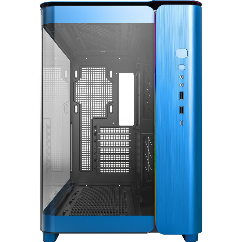 Load image into Gallery viewer, Montech king 95 midi tower behuizing (blauw | 2x usb-a | 1x usb-c | rgb | tempered glass)