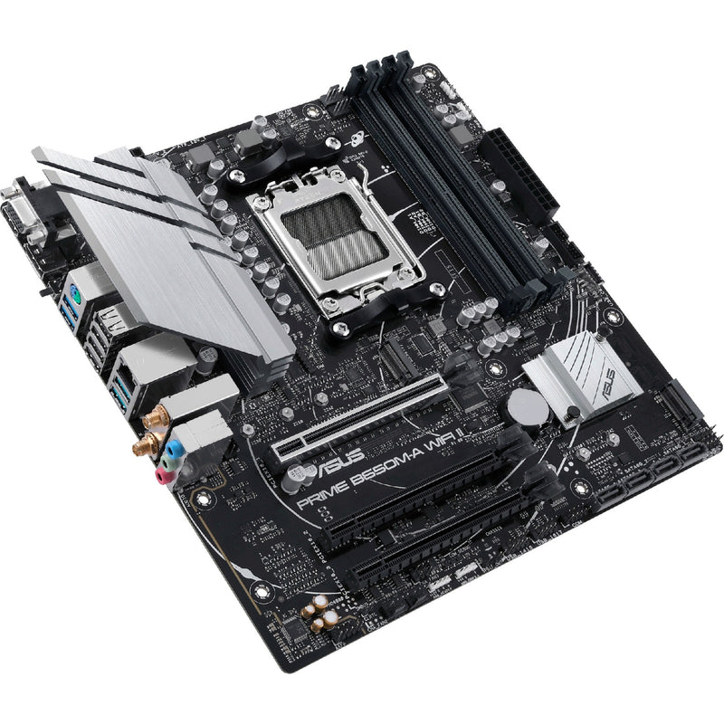 Load image into Gallery viewer, Asus prime b650m-a wifi ii socket am5 moederbord (zwart, raid, 2,5gb-lan, wlan, bt, sound, µatx)