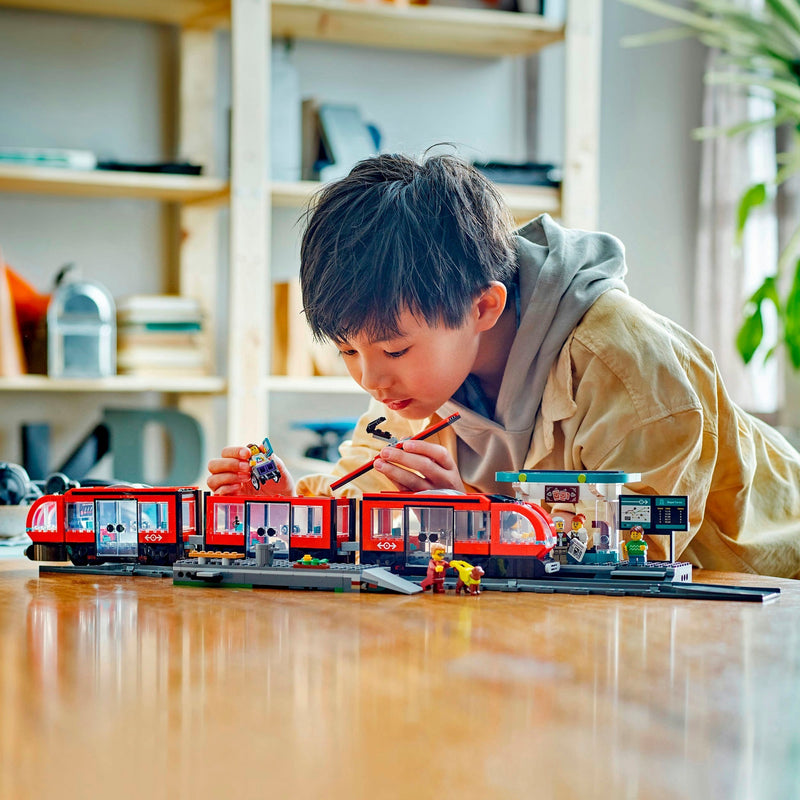 Load image into Gallery viewer, Lego city 60423 stadstram en station