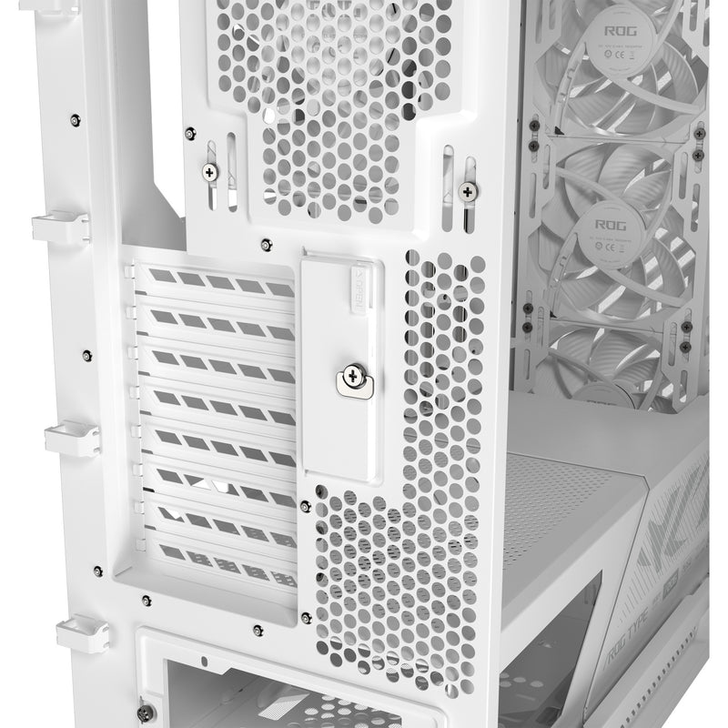 Load image into Gallery viewer, Asus rog strix helios ii gx601s midi tower behuizing (wit | 4x usb-a | 2x usb-c | rgb | tempered glass)