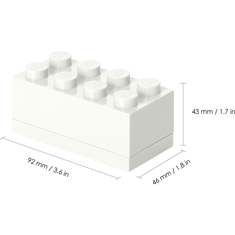Load image into Gallery viewer, Room copenhagen lego mini box 8 wit lunchbox (wit)