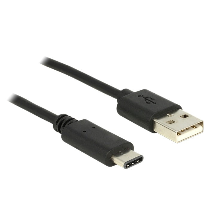 Load image into Gallery viewer, Delock usb-c 2.0 > usb-a kabel (zwart, 1 meter)