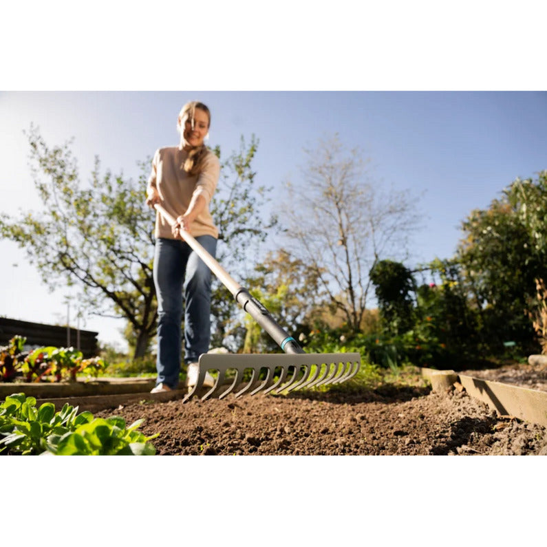 Load image into Gallery viewer, Gardena pureline hark 36 cm fsc 100% (donkergrijs houtkleur, 17306-20)
