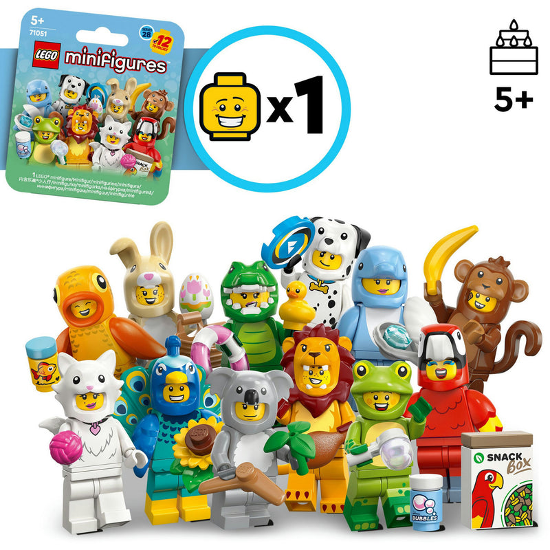 Load image into Gallery viewer, Lego minifigures - serie 28: dierenkostuum constructiespeelgoed (71051)