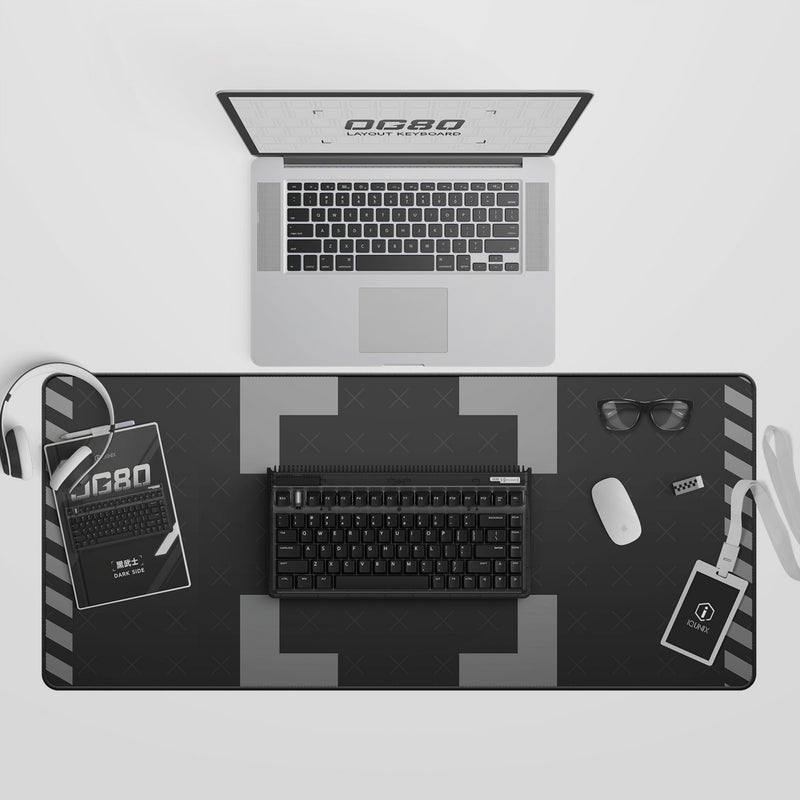 Afbeelding laden in galerijviewer, Iqunix og80 dark side wireless mechanical keyboard (zwart, us lay-out (qwerty), gateron red, 80% (tkl), rgb leds, hot-swappable, pbt, 2.4ghz | bluetooth 5.1 | usb-c)